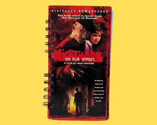 A Nightmare on Elm Street VHS Movie Notebook