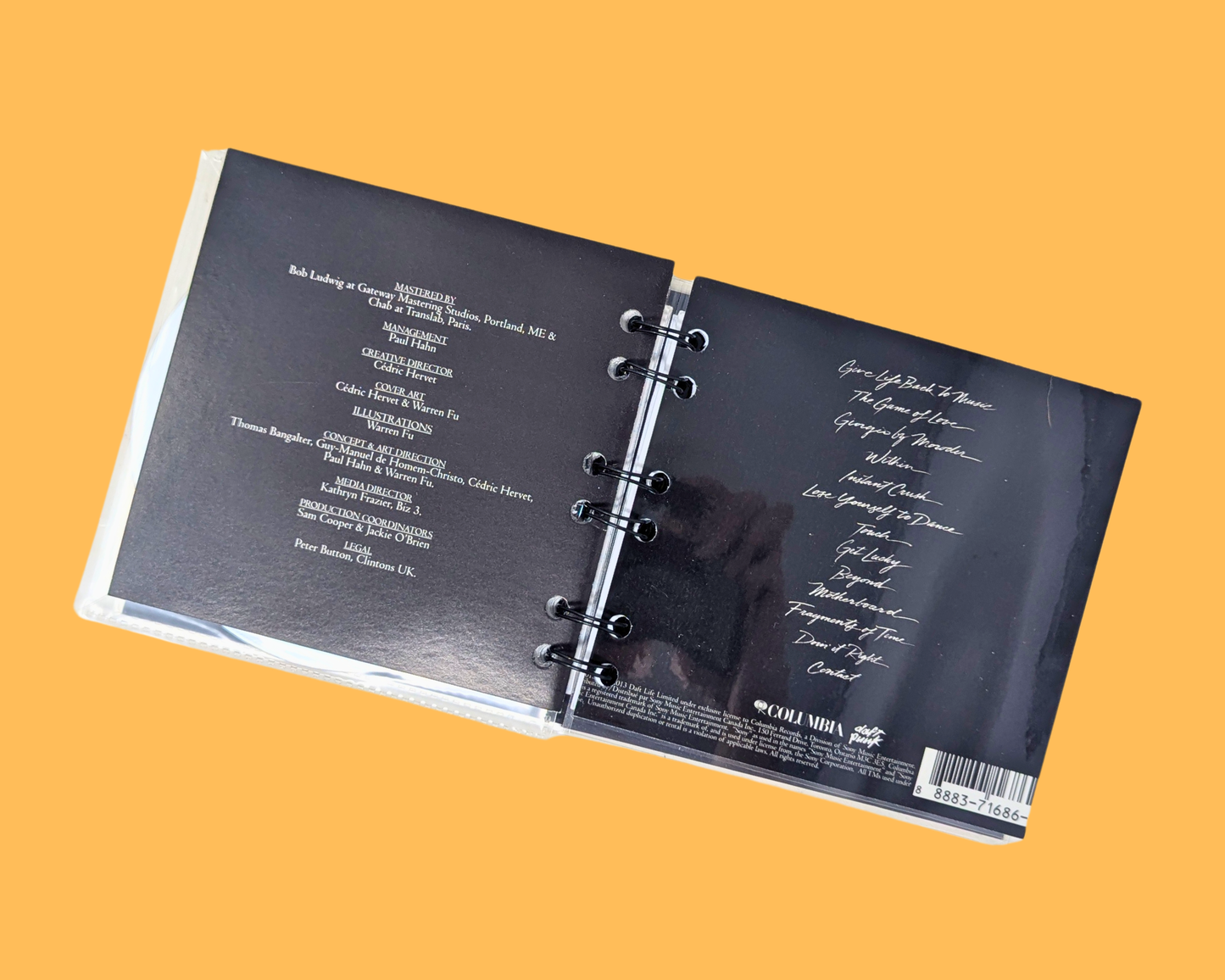 Daft Punk, Random Access Memories CD Notebook