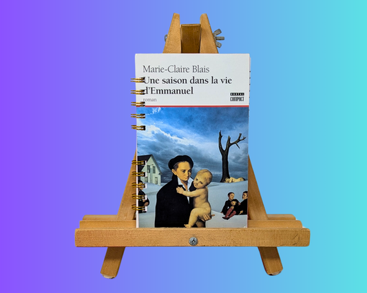 Handmade and Upcycled Une Saison Dans La Vie d'Emmanuel Novel by Marie-Claude Blais Notebook