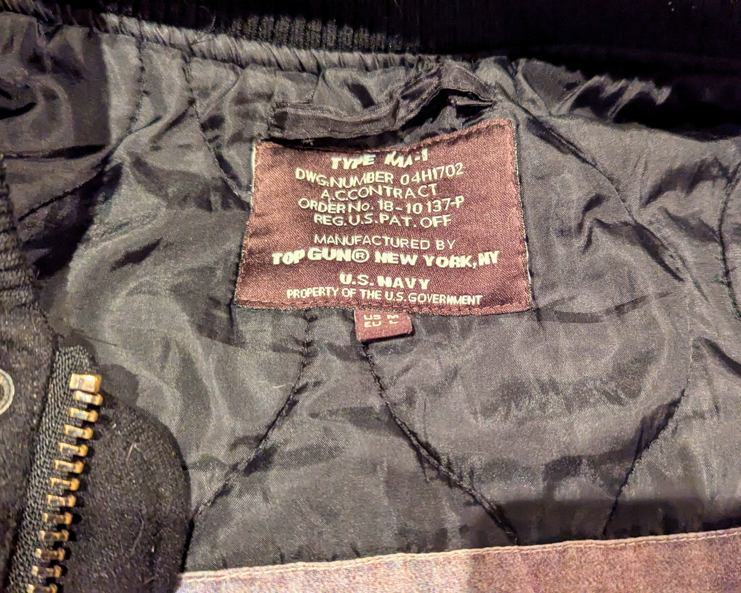 Y2K Varsity Athletic Top Gun New York Jacket Size M