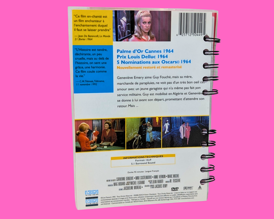 Carnet de film DVD Les Parapluies de Cherbourg