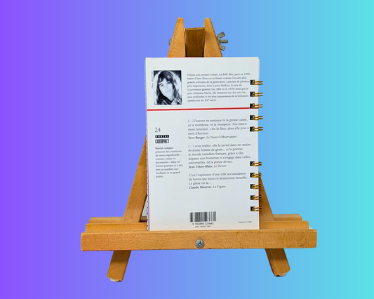 Handmade and Upcycled Une Saison Dans La Vie d'Emmanuel Novel by Marie-Claude Blais Notebook