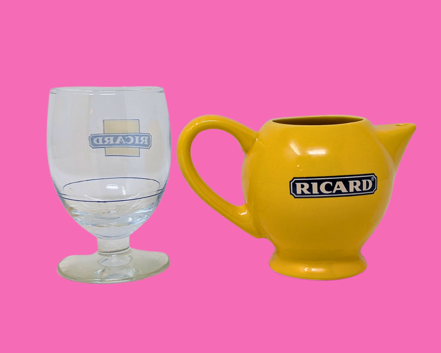 Vintage Ricard Glass and Pitcher