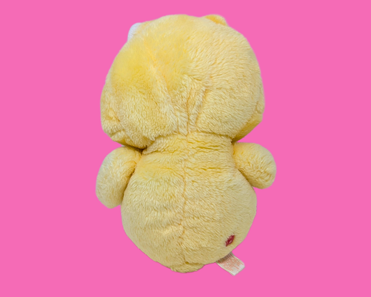 Peluche Bisounours jaune vintage des années 1980