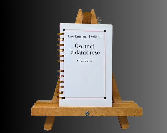 Handmade and Upcycled Oscar et la Dame Rose Novel by Albin Michel Notebook