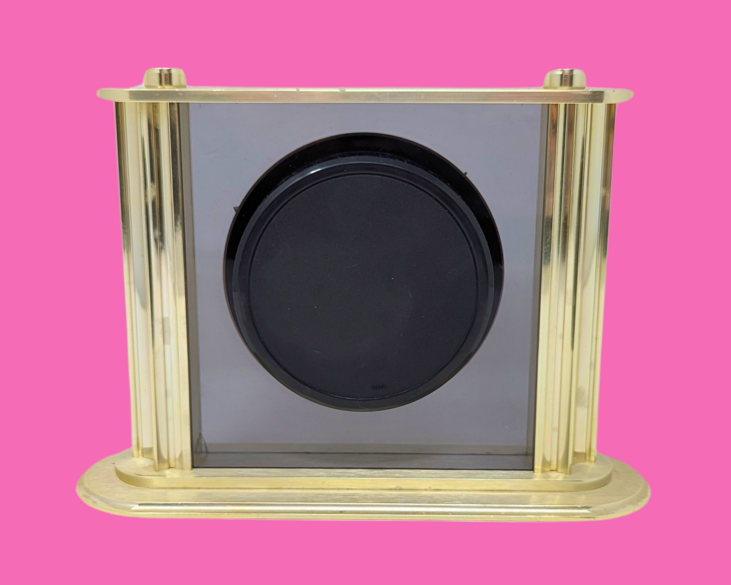 Vintage 1990's Stainless Steel Jeuni Quartz Clock Made in Korea