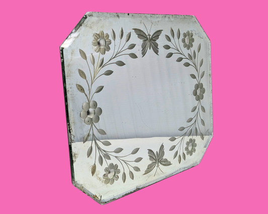 Plateau miroir vintage des années 1950