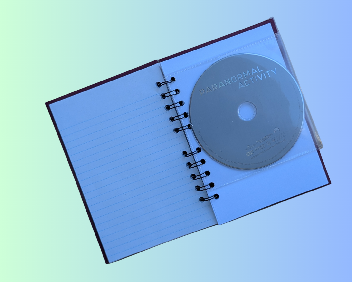 Carnet de notes du film DVD Paranormal Activity