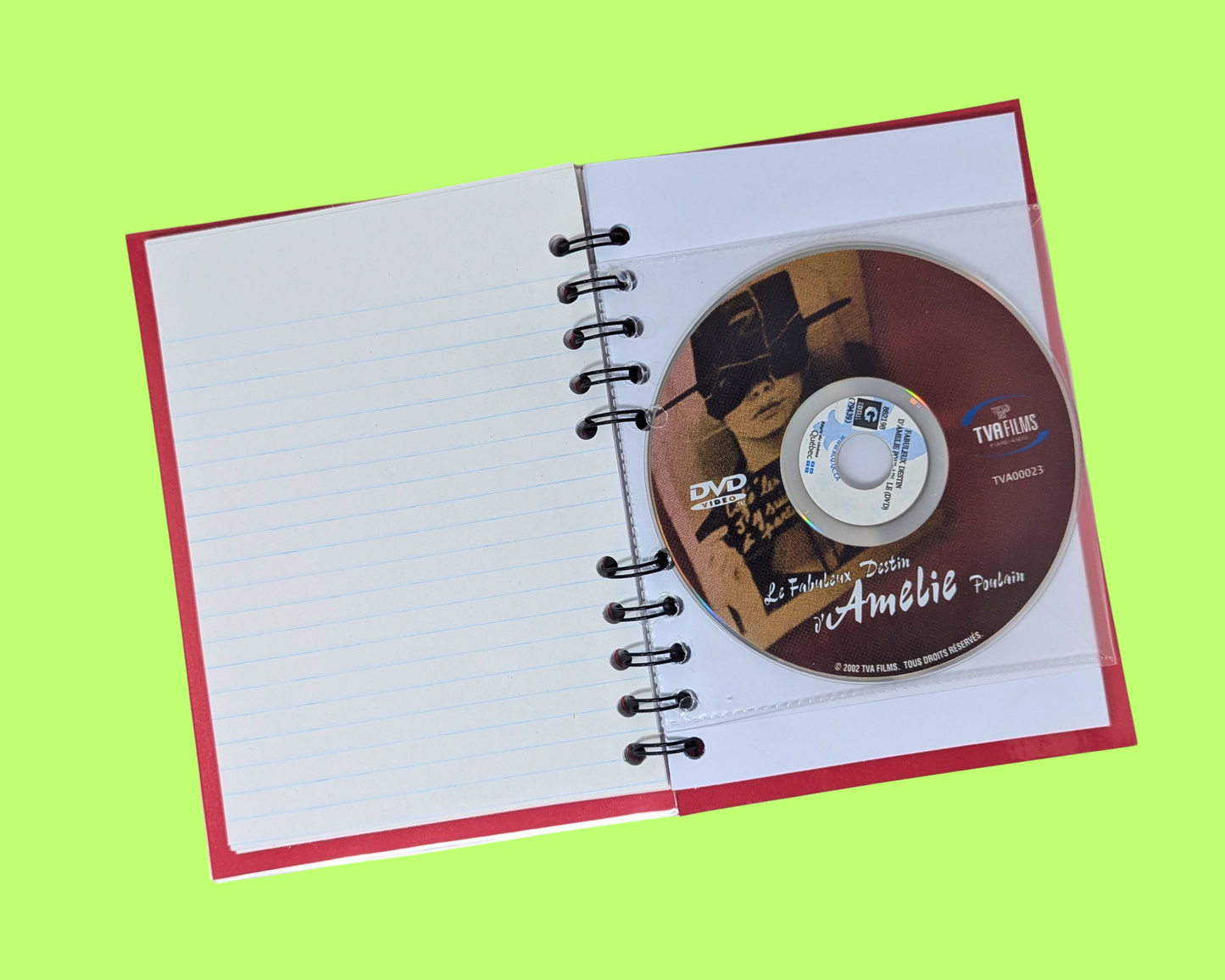 Le Fabuleux Destin d'Amélie Poulain DVD Movie Notebook