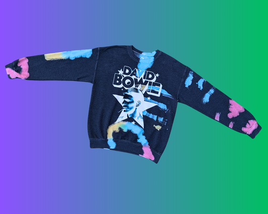 Pull ras du cou officiel David Bowie Y2K, taille S