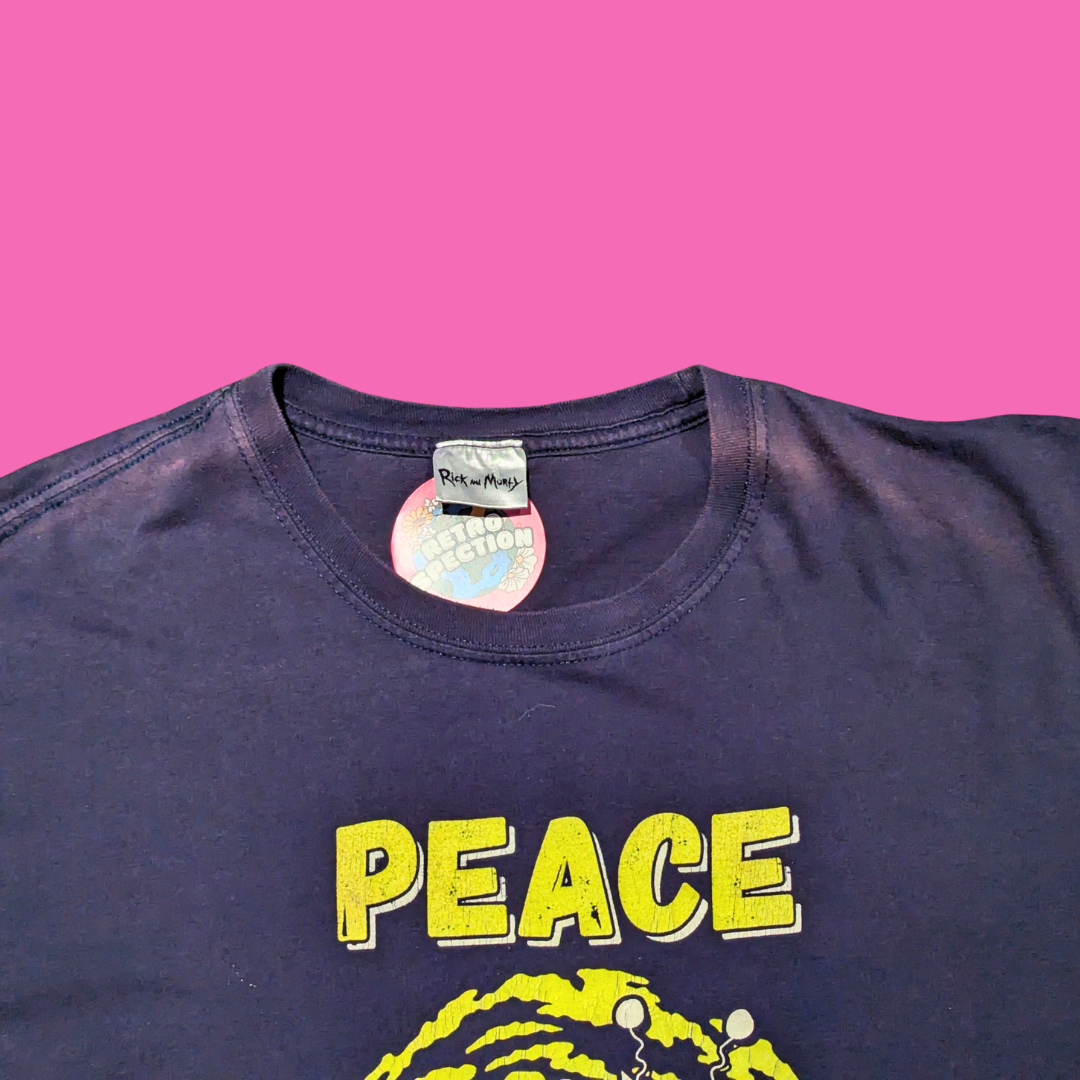 Rick and Morty ''Peace Among Worlds'' T-Shirt Size L