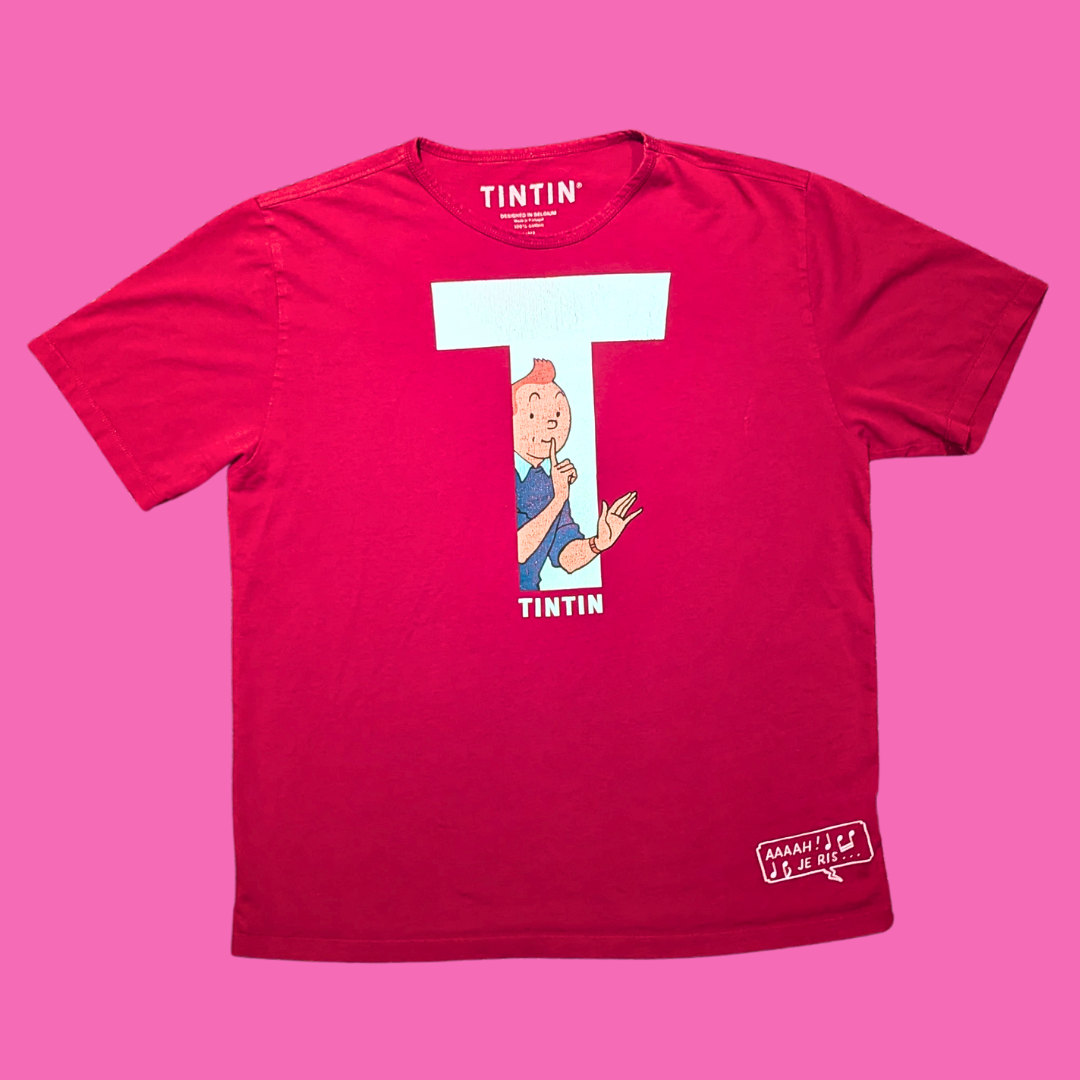 Tintin T-Shirt Size XXL (Fits Smaller)
