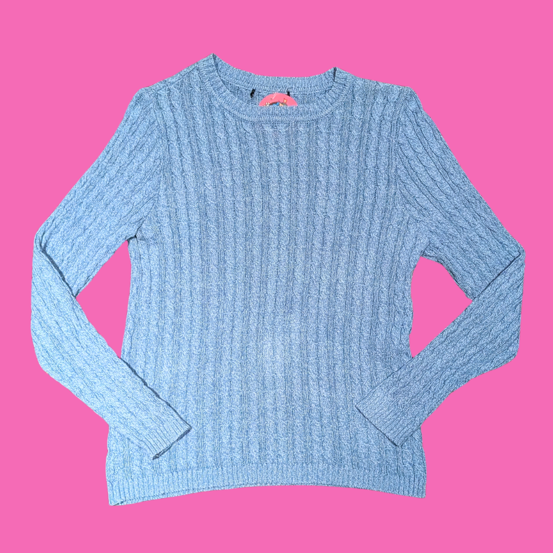 Blue Knit Sweater Size S