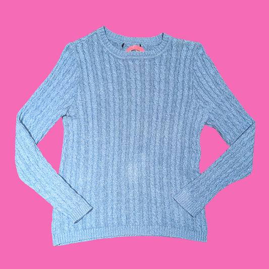 Blue Knit Sweater Size S