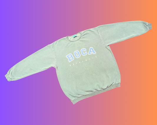 Vintage 1990's Boca Authentic Dark Grey Crewneck Size XL