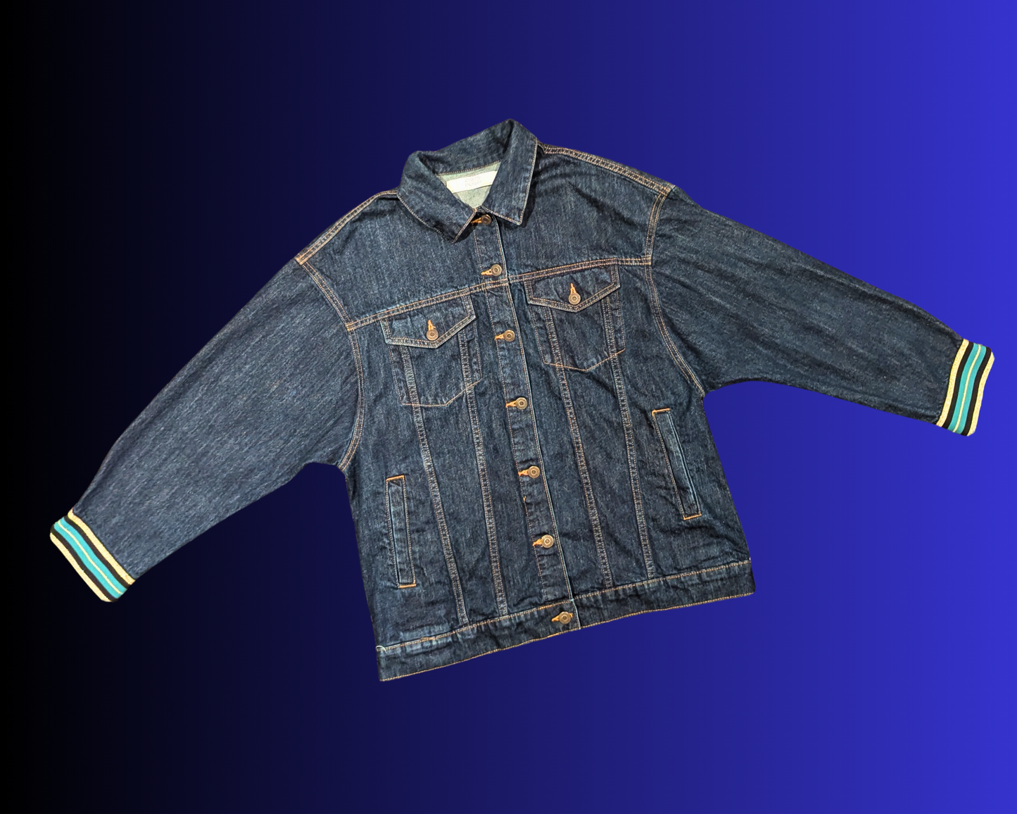Handmade, Upcycled Bob Dylan & The Band The Basement Tapes Denim Jacket Size M