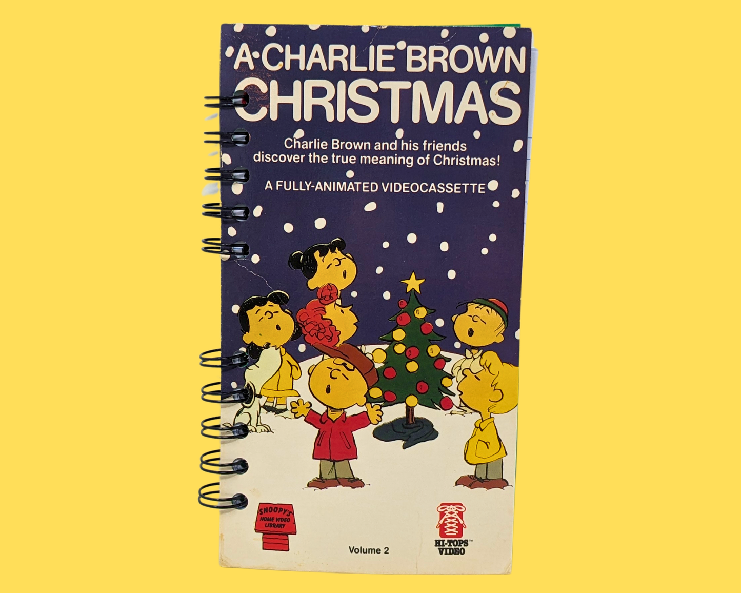 A Charlie Brown Christmas VHS Movie Notebook