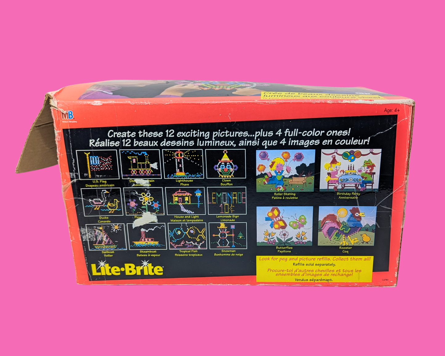 Vintage 1990's Lite Brite Game, with Accessories and Original Packaging