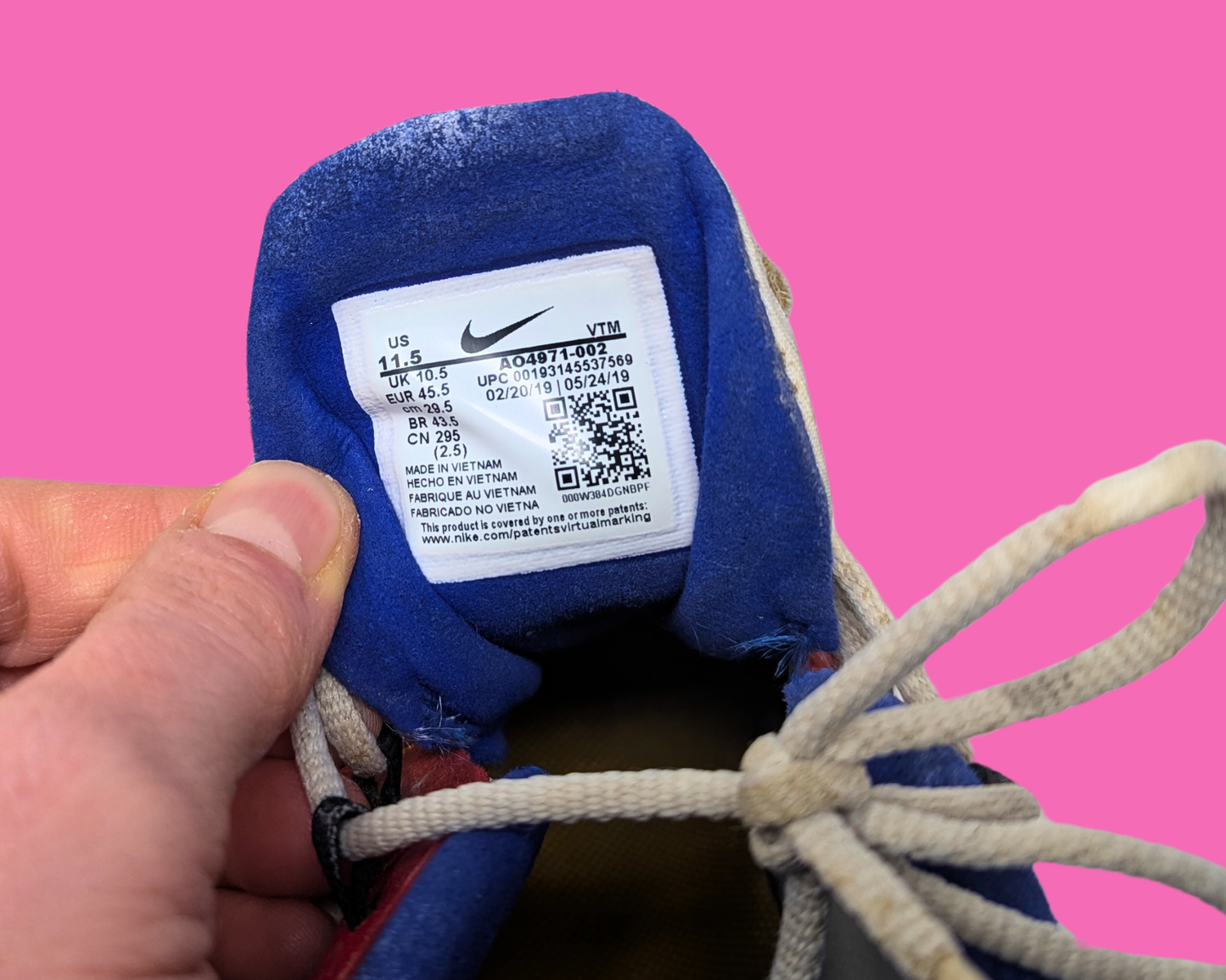 Y2K Nike Air Max 270 React Sneakers Size US 11.5