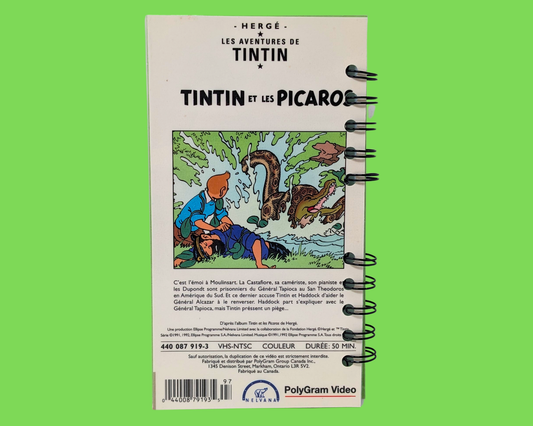 Tintin et les Picaros VHS Movie Notebook