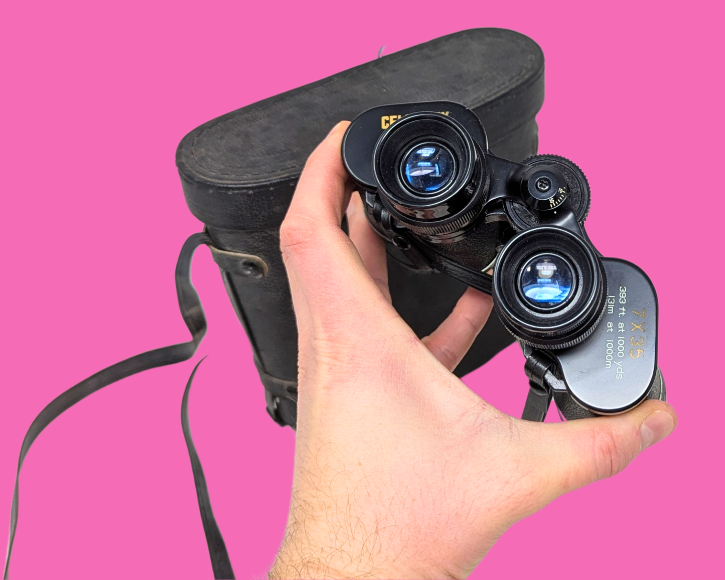 Vintage 1990's Binoculars with Original Case