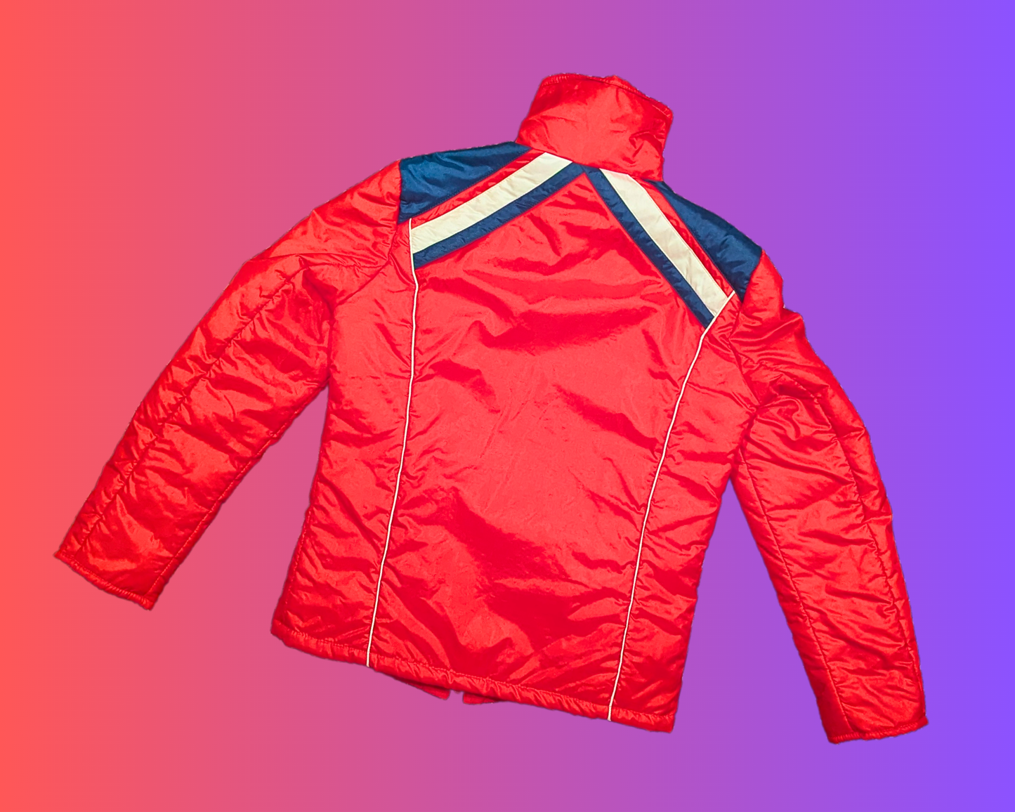 Vintage 1970's Red Skiing Light Winter Jacket Size S