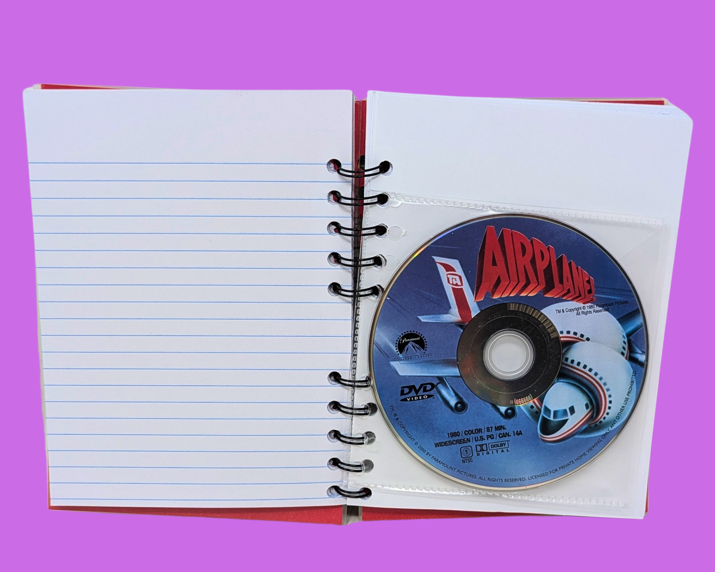 Carnet de notes du film DVD Avion !