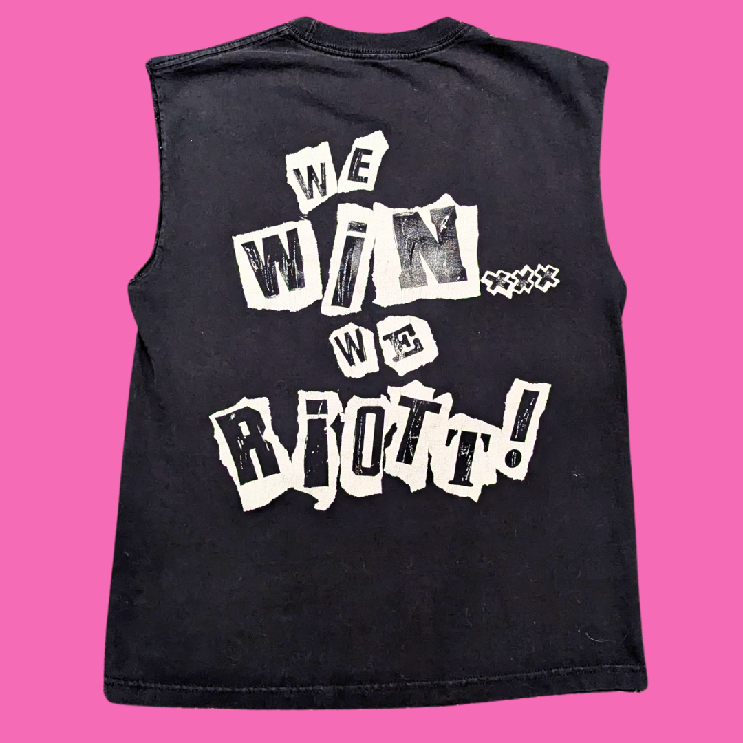 Débardeur noir taille M Riott Squad, WWE Authentic Wear