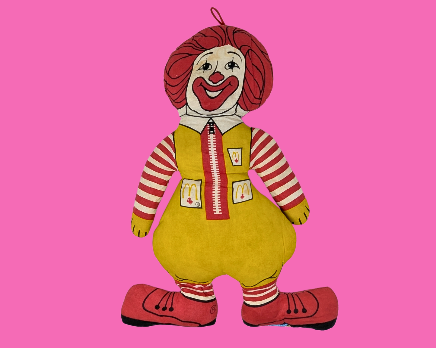 Vintage 1970's Collectible Ronald McDonald Plush