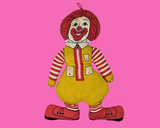 Peluche de collection Ronald McDonald vintage des années 1970