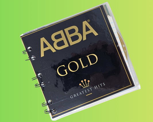 Abba, carnet CD doré