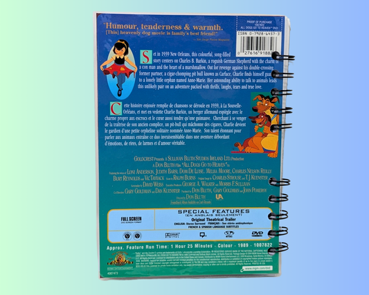 All Dogs Go to Heaven DVD Movie Notebook