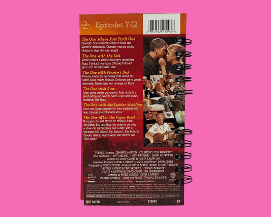 Friends Season 2 Volume 2 VHS Movie Notebook