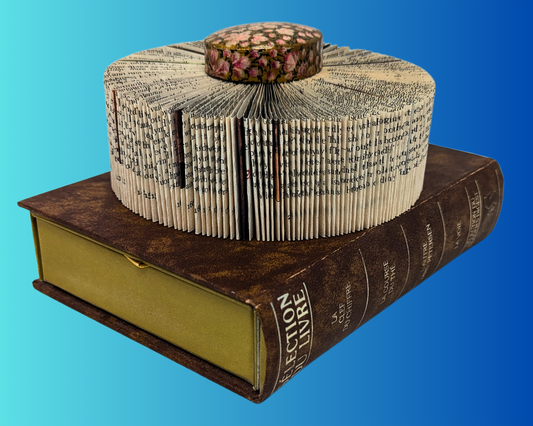 Handmade and Upcycled Book Folding Art Sculpture