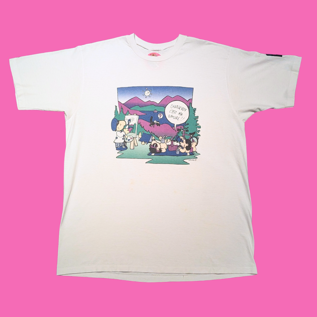 Humeur Design ''Charlevoix, C'est Ma Nature !!'' T-Shirt Size XL
