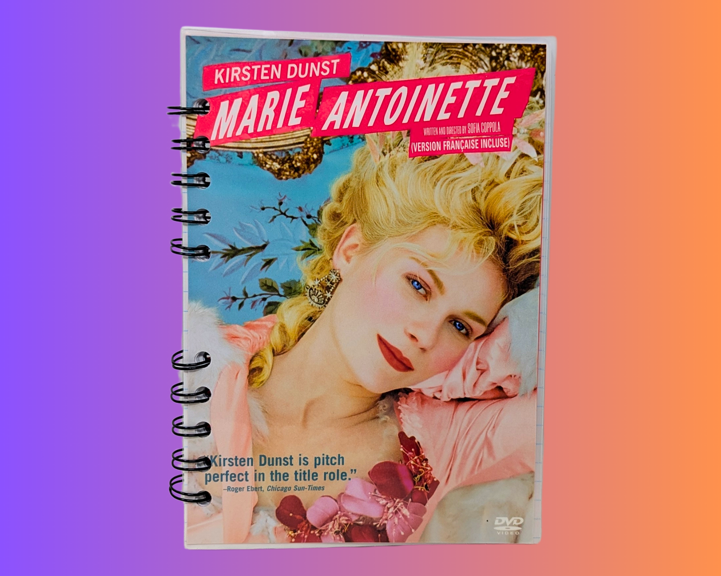 Carnet de notes du film DVD Marie-Antoinette