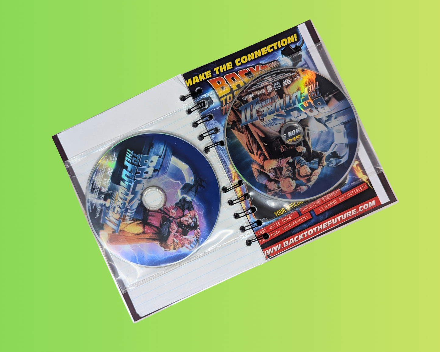 Carnet de notes du film DVD Retour vers le futur, trilogie du 30e anniversaire
