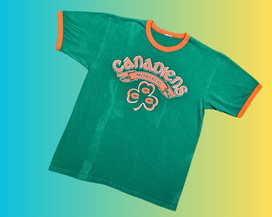 Y2K  Saint Patrick's Day Canadiens Montreal Size M