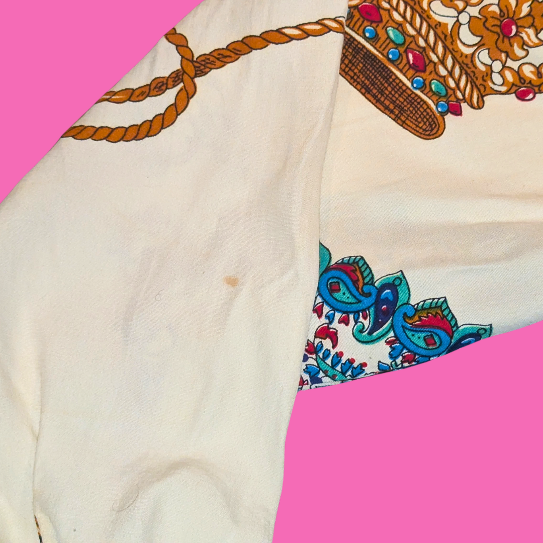 Vintage 1980's Cottonade Paris Blouse Size S