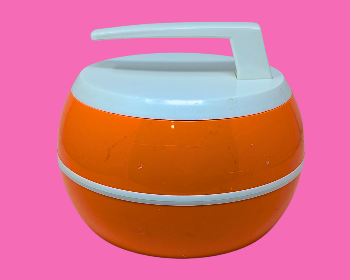 Vintage 1970's Curling Stone Ice Bucket