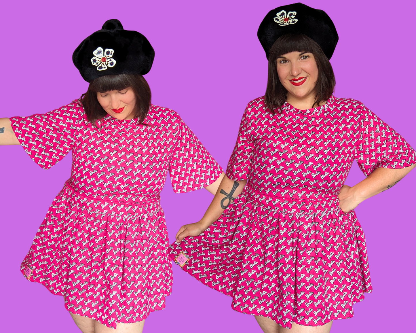 Handmade, Upcycled Barbie Dress Size M
