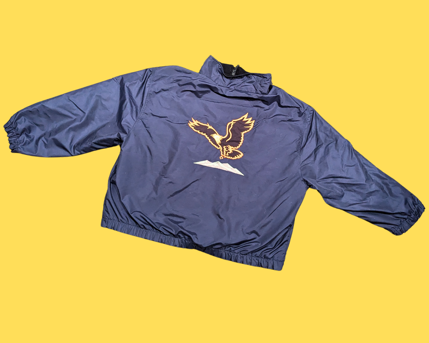 Y2K R&R Eagles Embroidery Patch Jacket Size 3XL