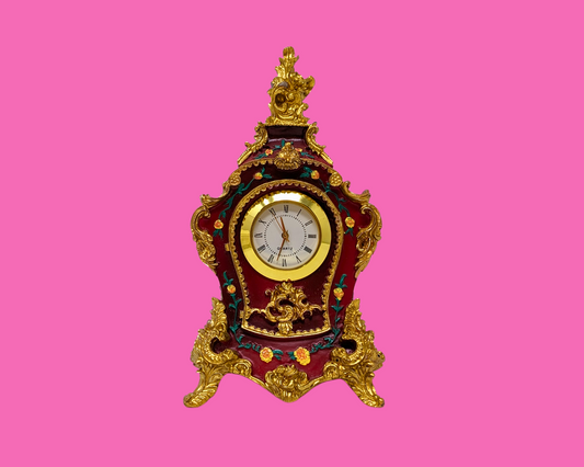 Petite horloge décorative vintage des années 1990, non fonctionnelle
