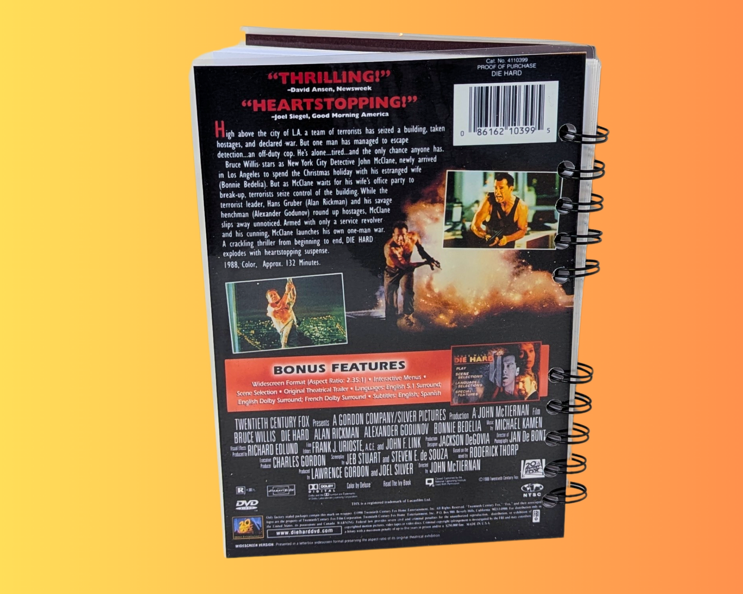 Carnet de notes du film DVD Die Hard