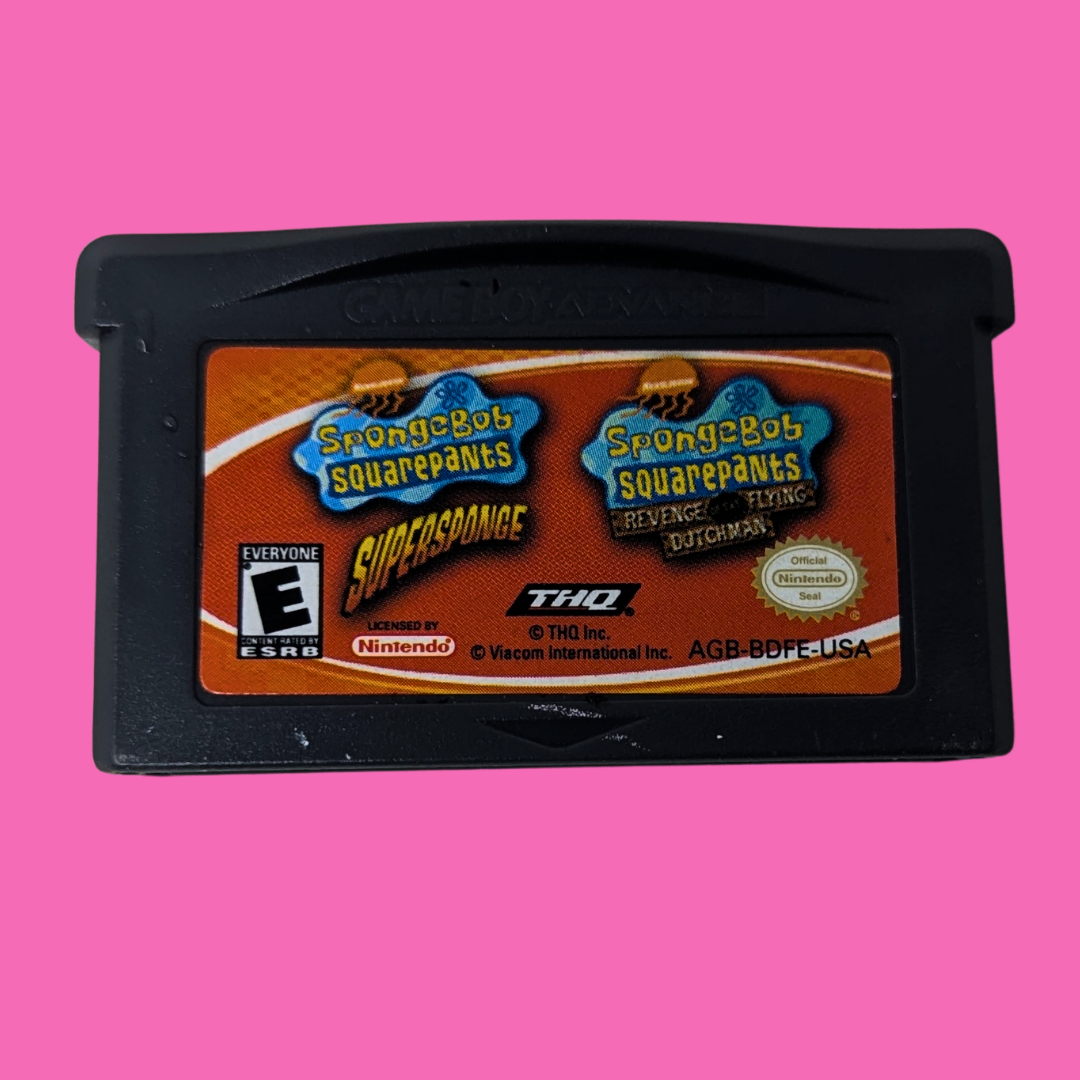GameBoy Advance Game 2 Games in 1 Double Pack: SpongeBob SquarePants: SuperSponge / Revenge of the Flying Dutchman