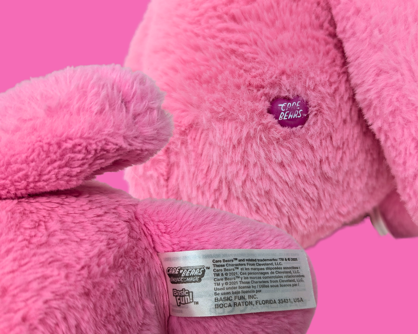 Peluche Bisounours rose Y2K