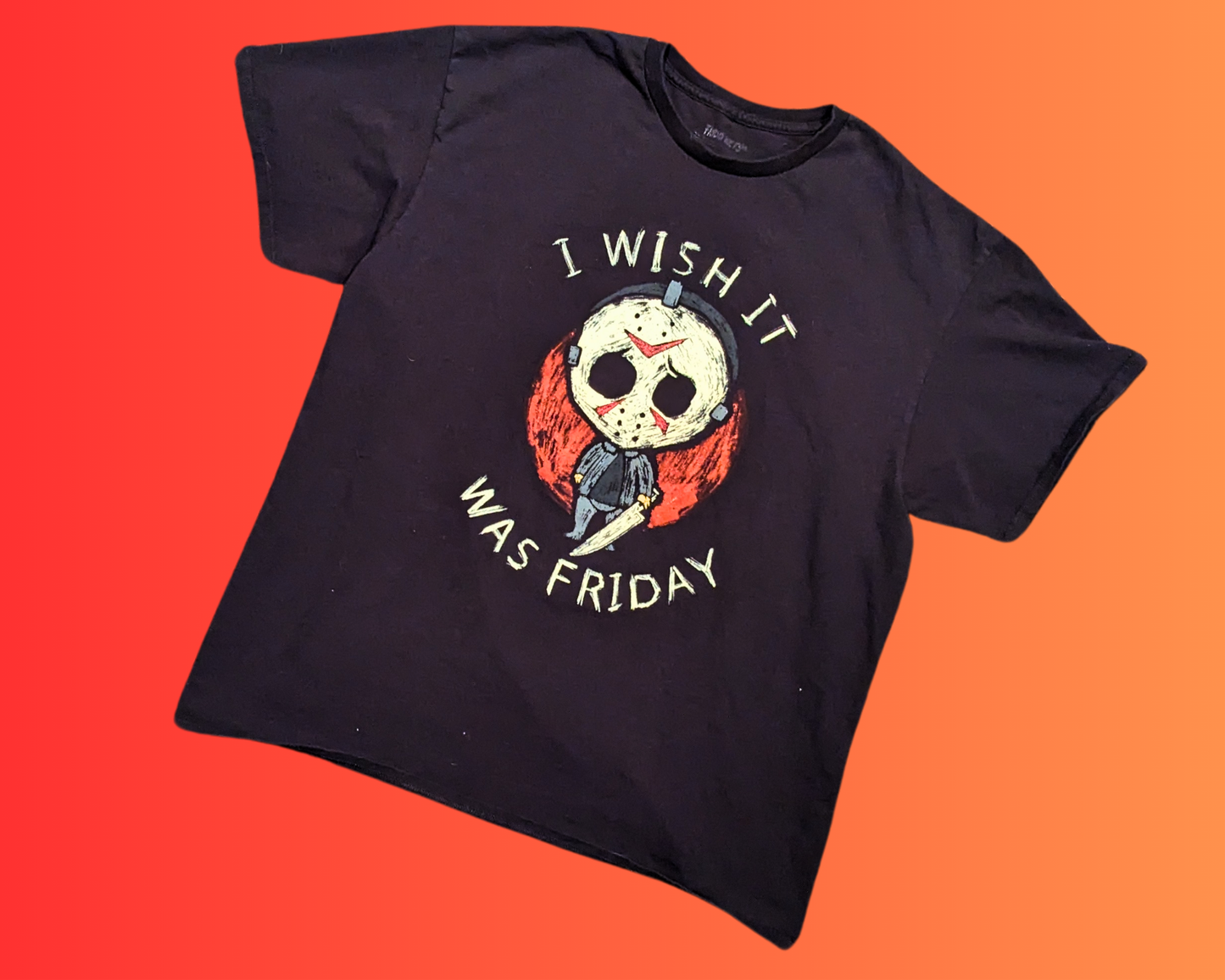 Y2K Friday The 13th, I Wish It Was Friday T-Shirt Size XL for Women