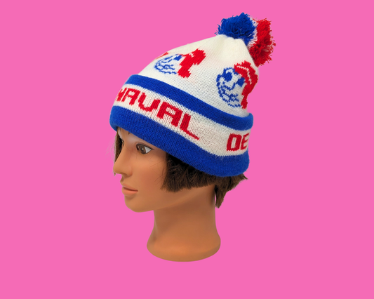 Chapeau d'hiver vintage des années 1980 du Carnaval de Québec