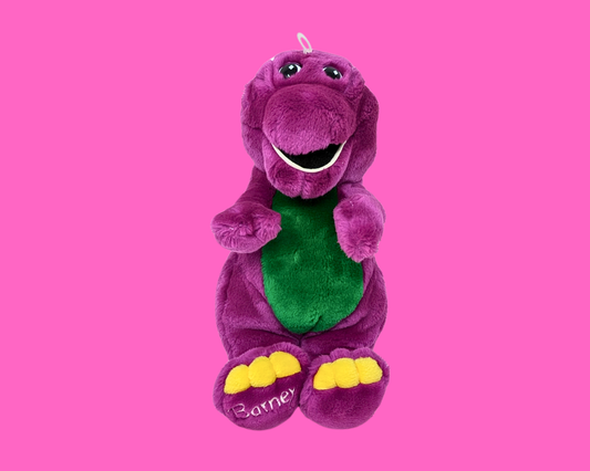 Peluche Barney le dinosaure vintage des années 1990