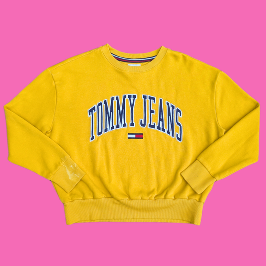 Tommy Jeans, Yellow Crewneck Size S